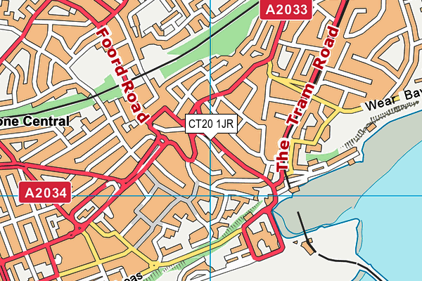 CT20 1JR map - OS VectorMap District (Ordnance Survey) CT20 1JR map - OS VectorMap District (Ordnance Survey)
