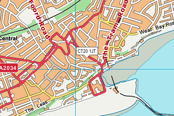 CT20 1JT map - OS VectorMap District (Ordnance Survey) CT20 1JT map - OS VectorMap District (Ordnance Survey)
