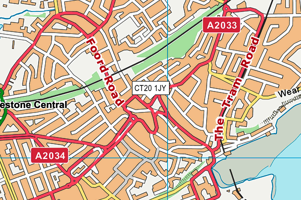 CT20 1JY map - OS VectorMap District (Ordnance Survey) CT20 1JY map - OS VectorMap District (Ordnance Survey)