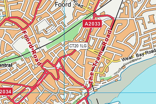 CT20 1LG map - OS VectorMap District (Ordnance Survey) CT20 1LG map - OS VectorMap District (Ordnance Survey)