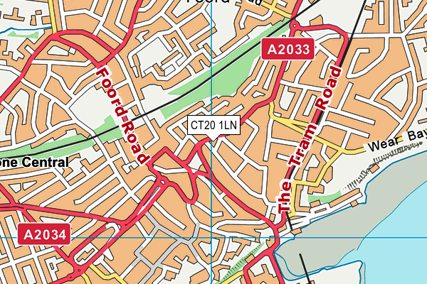 CT20 1LN map - OS VectorMap District (Ordnance Survey) CT20 1LN map - OS VectorMap District (Ordnance Survey)