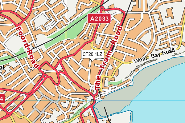 CT20 1LZ map - OS VectorMap District (Ordnance Survey) CT20 1LZ map - OS VectorMap District (Ordnance Survey)