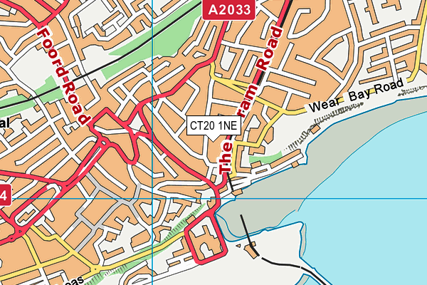 CT20 1NE map - OS VectorMap District (Ordnance Survey) CT20 1NE map - OS VectorMap District (Ordnance Survey)