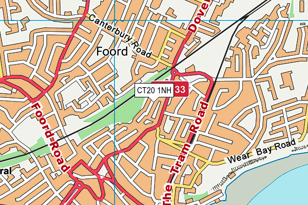 CT20 1NH map - OS VectorMap District (Ordnance Survey) CT20 1NH map - OS VectorMap District (Ordnance Survey)