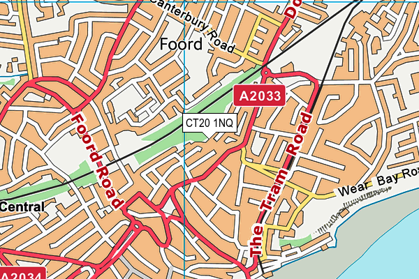 CT20 1NQ map - OS VectorMap District (Ordnance Survey) CT20 1NQ map - OS VectorMap District (Ordnance Survey)