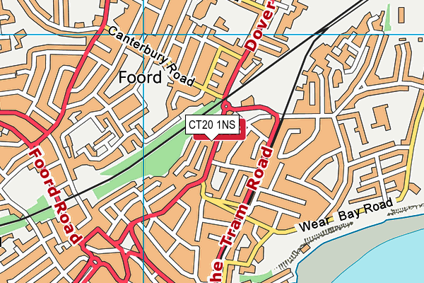 CT20 1NS map - OS VectorMap District (Ordnance Survey) CT20 1NS map - OS VectorMap District (Ordnance Survey)
