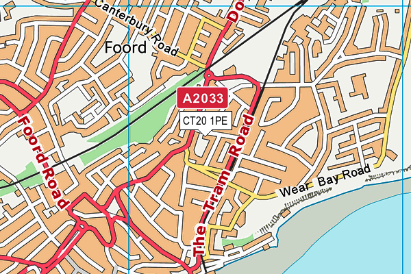 CT20 1PE map - OS VectorMap District (Ordnance Survey) CT20 1PE map - OS VectorMap District (Ordnance Survey)