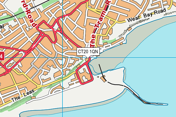 CT20 1QN map - OS VectorMap District (Ordnance Survey) CT20 1QN map - OS VectorMap District (Ordnance Survey)