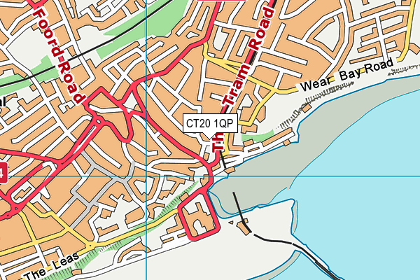 CT20 1QP map - OS VectorMap District (Ordnance Survey) CT20 1QP map - OS VectorMap District (Ordnance Survey)