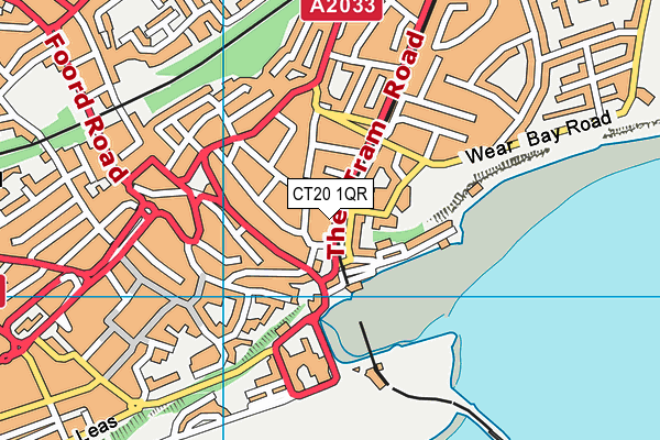 CT20 1QR map - OS VectorMap District (Ordnance Survey) CT20 1QR map - OS VectorMap District (Ordnance Survey)