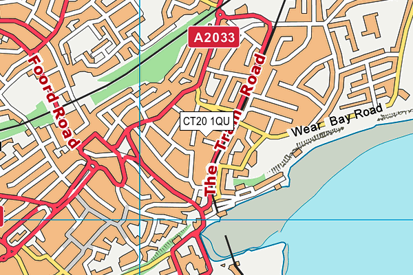 CT20 1QU map - OS VectorMap District (Ordnance Survey) CT20 1QU map - OS VectorMap District (Ordnance Survey)
