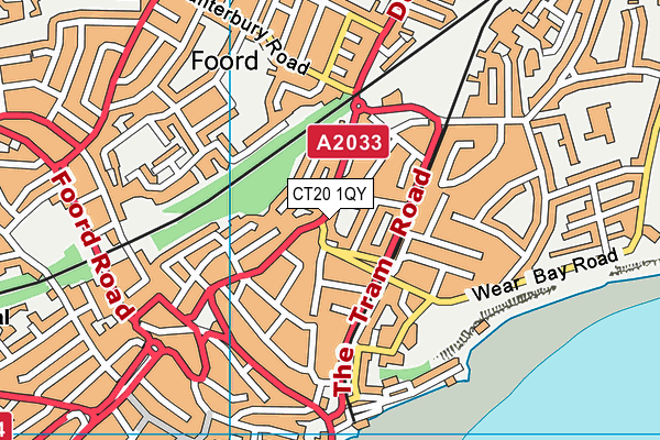 CT20 1QY map - OS VectorMap District (Ordnance Survey) CT20 1QY map - OS VectorMap District (Ordnance Survey)