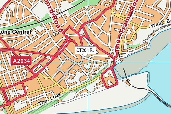 CT20 1RJ map - OS VectorMap District (Ordnance Survey) CT20 1RJ map - OS VectorMap District (Ordnance Survey)