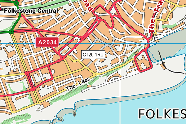 CT20 1RU map - OS VectorMap District (Ordnance Survey) CT20 1RU map - OS VectorMap District (Ordnance Survey)
