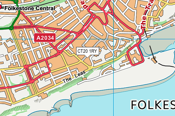 CT20 1RY map - OS VectorMap District (Ordnance Survey) CT20 1RY map - OS VectorMap District (Ordnance Survey)