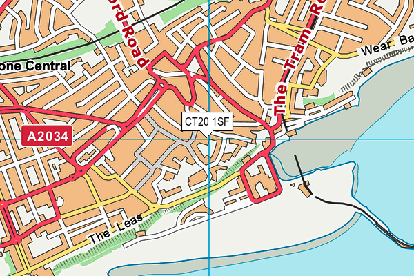 CT20 1SF map - OS VectorMap District (Ordnance Survey) CT20 1SF map - OS VectorMap District (Ordnance Survey)