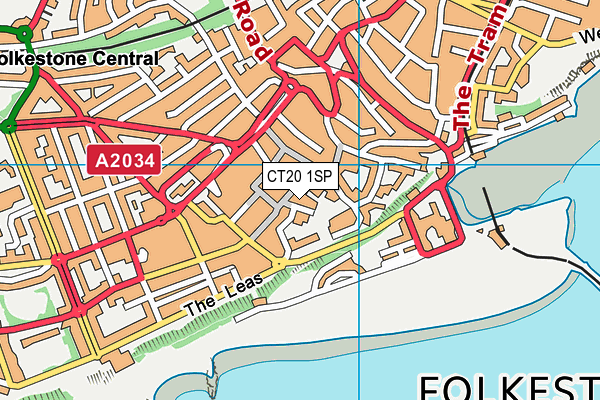 CT20 1SP map - OS VectorMap District (Ordnance Survey) CT20 1SP map - OS VectorMap District (Ordnance Survey)