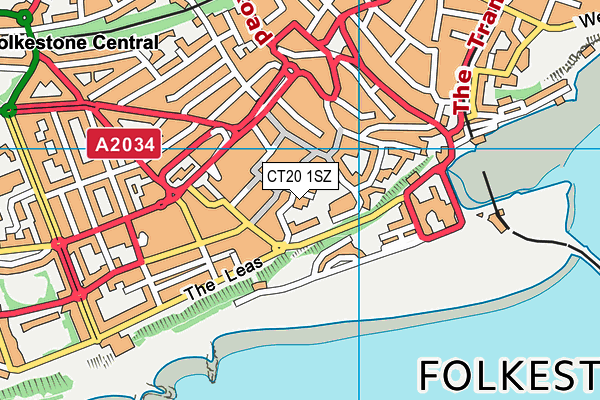 CT20 1SZ map - OS VectorMap District (Ordnance Survey) CT20 1SZ map - OS VectorMap District (Ordnance Survey)