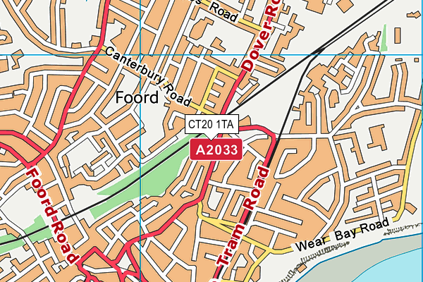CT20 1TA map - OS VectorMap District (Ordnance Survey) CT20 1TA map - OS VectorMap District (Ordnance Survey)