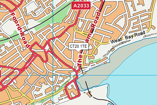 CT20 1TE map - OS VectorMap District (Ordnance Survey) CT20 1TE map - OS VectorMap District (Ordnance Survey)
