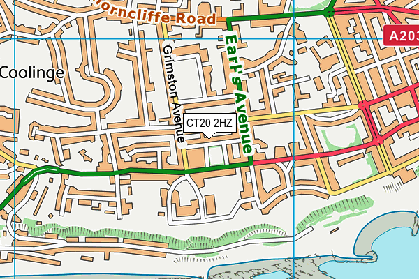 CT20 2HZ map - OS VectorMap District (Ordnance Survey) CT20 2HZ map - OS VectorMap District (Ordnance Survey)
