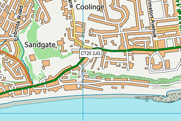 CT20 2JG map - OS VectorMap District (Ordnance Survey) CT20 2JG map - OS VectorMap District (Ordnance Survey)