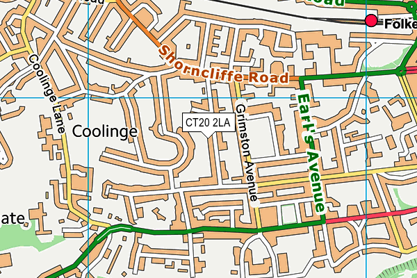 CT20 2LA map - OS VectorMap District (Ordnance Survey) CT20 2LA map - OS VectorMap District (Ordnance Survey)