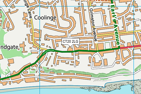 CT20 2LG map - OS VectorMap District (Ordnance Survey) CT20 2LG map - OS VectorMap District (Ordnance Survey)