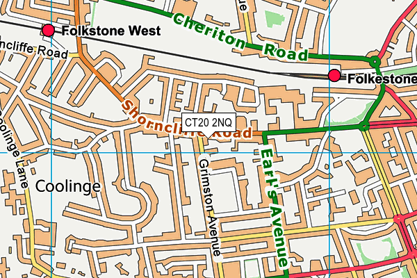 CT20 2NQ map - OS VectorMap District (Ordnance Survey) CT20 2NQ map - OS VectorMap District (Ordnance Survey)