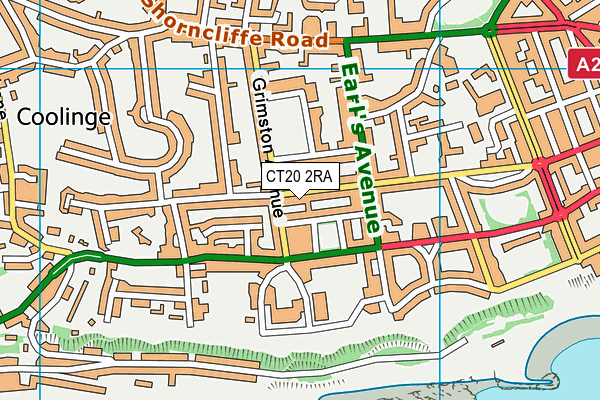 CT20 2RA map - OS VectorMap District (Ordnance Survey) CT20 2RA map - OS VectorMap District (Ordnance Survey)