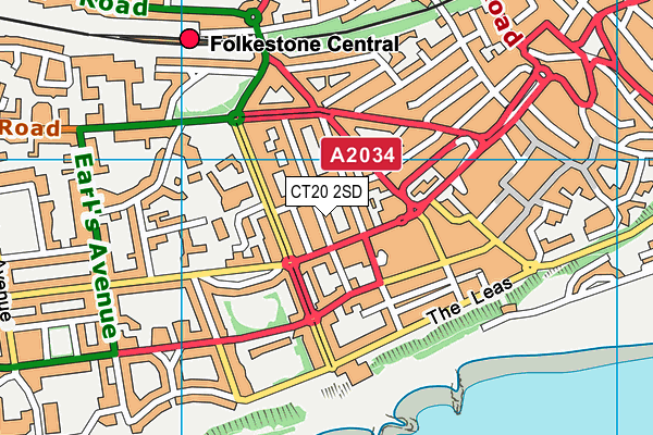 CT20 2SD map - OS VectorMap District (Ordnance Survey) CT20 2SD map - OS VectorMap District (Ordnance Survey)