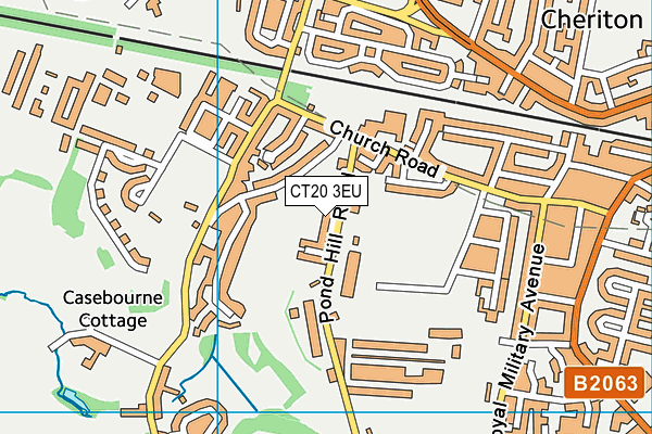 CT20 3EU map - OS VectorMap District (Ordnance Survey) CT20 3EU map - OS VectorMap District (Ordnance Survey)
