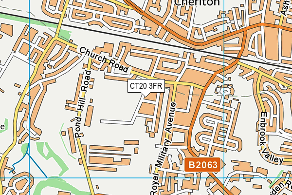 CT20 3FR map - OS VectorMap District (Ordnance Survey) CT20 3FR map - OS VectorMap District (Ordnance Survey)