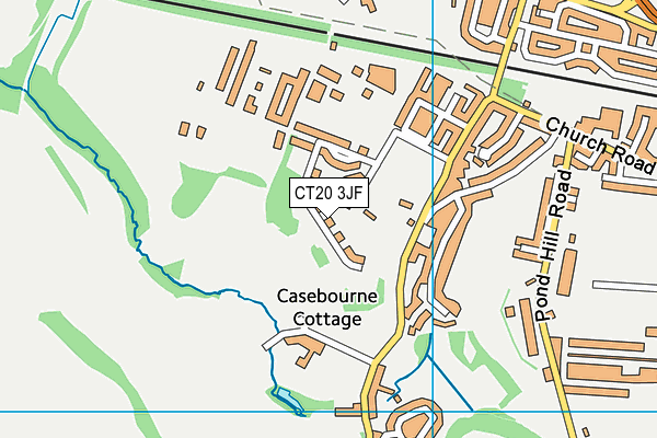 CT20 3JF map - OS VectorMap District (Ordnance Survey) CT20 3JF map - OS VectorMap District (Ordnance Survey)