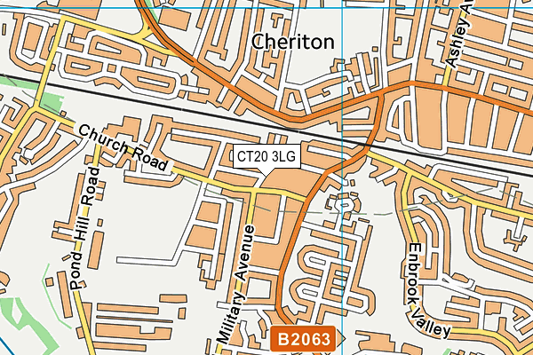 CT20 3LG map - OS VectorMap District (Ordnance Survey) CT20 3LG map - OS VectorMap District (Ordnance Survey)