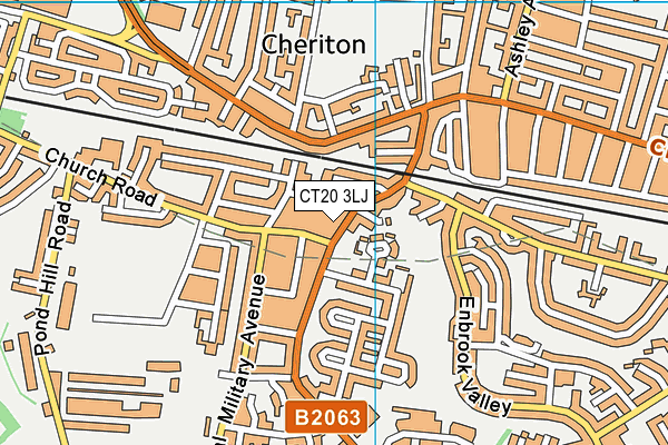 CT20 3LJ map - OS VectorMap District (Ordnance Survey) CT20 3LJ map - OS VectorMap District (Ordnance Survey)