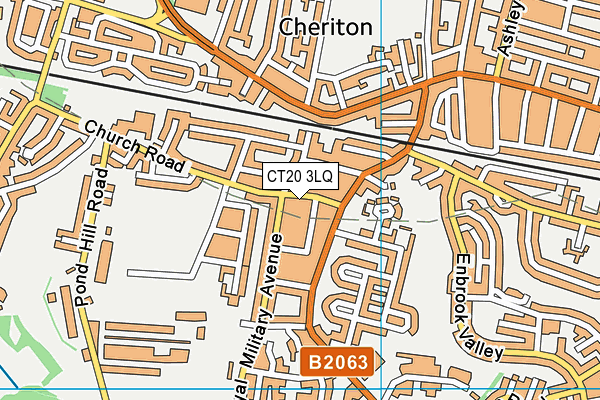 CT20 3LQ map - OS VectorMap District (Ordnance Survey) CT20 3LQ map - OS VectorMap District (Ordnance Survey)