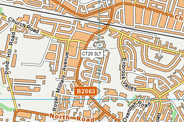 CT20 3LT map - OS VectorMap District (Ordnance Survey) CT20 3LT map - OS VectorMap District (Ordnance Survey)