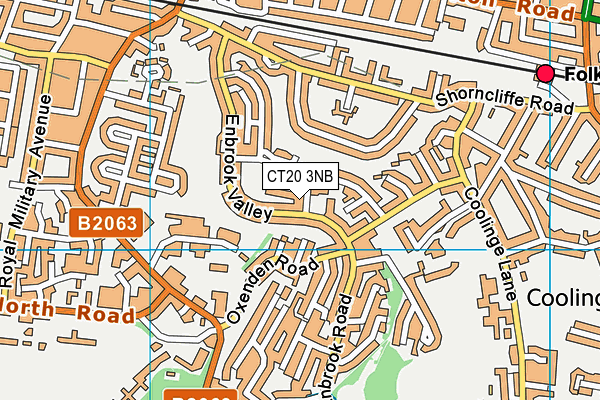 CT20 3NB map - OS VectorMap District (Ordnance Survey) CT20 3NB map - OS VectorMap District (Ordnance Survey)
