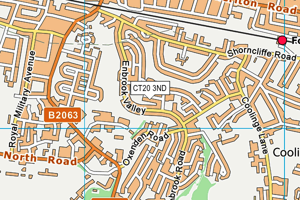 CT20 3ND map - OS VectorMap District (Ordnance Survey) CT20 3ND map - OS VectorMap District (Ordnance Survey)