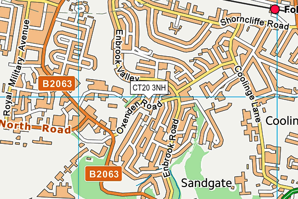 CT20 3NH map - OS VectorMap District (Ordnance Survey) CT20 3NH map - OS VectorMap District (Ordnance Survey)