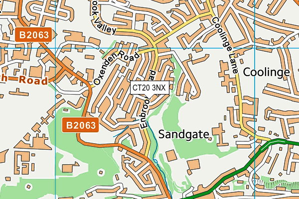 CT20 3NX map - OS VectorMap District (Ordnance Survey) CT20 3NX map - OS VectorMap District (Ordnance Survey)