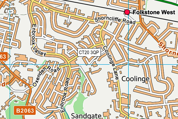 CT20 3QP map - OS VectorMap District (Ordnance Survey) CT20 3QP map - OS VectorMap District (Ordnance Survey)