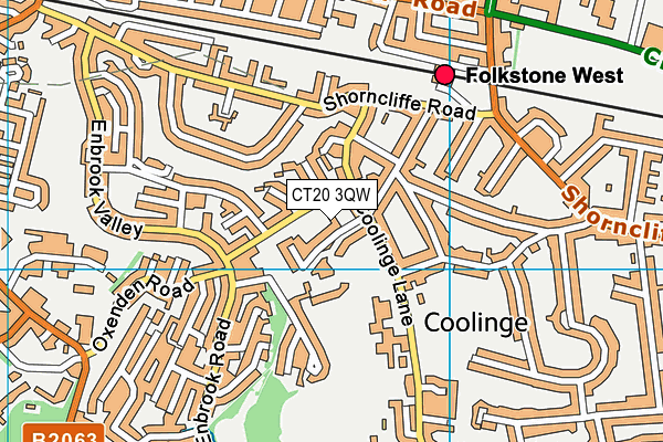 CT20 3QW map - OS VectorMap District (Ordnance Survey) CT20 3QW map - OS VectorMap District (Ordnance Survey)