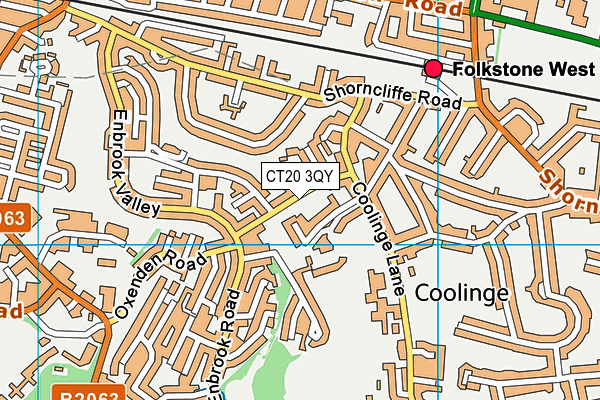 CT20 3QY map - OS VectorMap District (Ordnance Survey) CT20 3QY map - OS VectorMap District (Ordnance Survey)