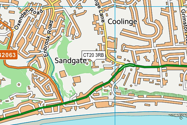 CT20 3RB map - OS VectorMap District (Ordnance Survey)