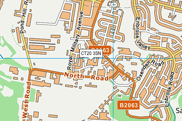 CT20 3SN map - OS VectorMap District (Ordnance Survey) CT20 3SN map - OS VectorMap District (Ordnance Survey)