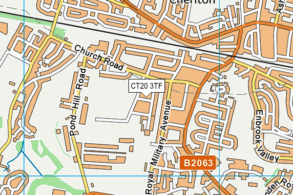 CT20 3TF map - OS VectorMap District (Ordnance Survey) CT20 3TF map - OS VectorMap District (Ordnance Survey)