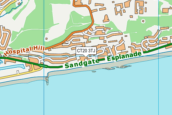 CT20 3TJ map - OS VectorMap District (Ordnance Survey) CT20 3TJ map - OS VectorMap District (Ordnance Survey)