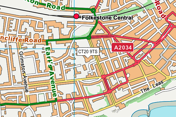 CT20 9TS map - OS VectorMap District (Ordnance Survey) CT20 9TS map - OS VectorMap District (Ordnance Survey)
